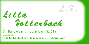 lilla hollerbach business card
